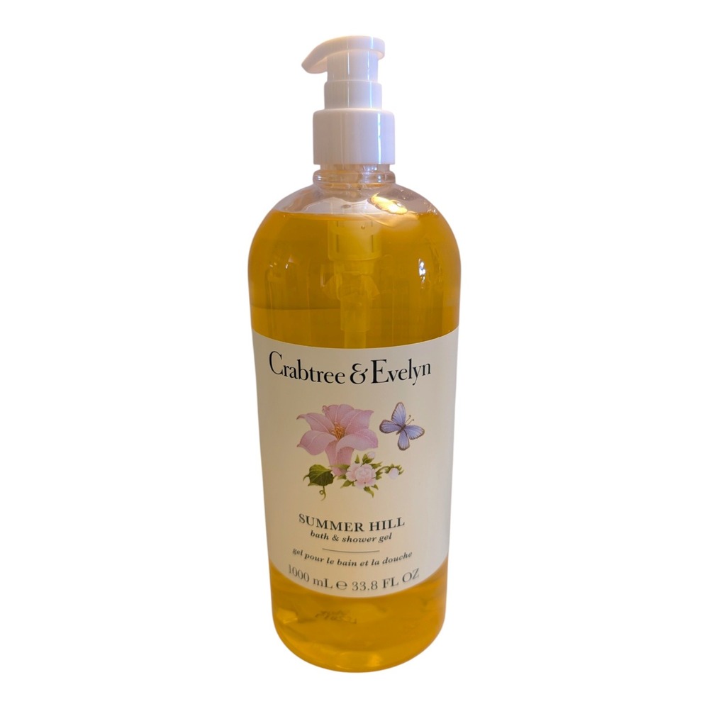 Crabtree & Evelyn Summer Hill Bath & Shower Gel 33.8 fl oz Large Pump Bottle